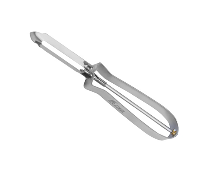 Овощечистка 6/15 см с плавающим лезвием, нержавеющая сталь с хромированной ручкой MGSTEEL Овощечистка 6/15 см с плавающим лезвием, нержавеющая сталь с хромированной ручкой MGSTEEL