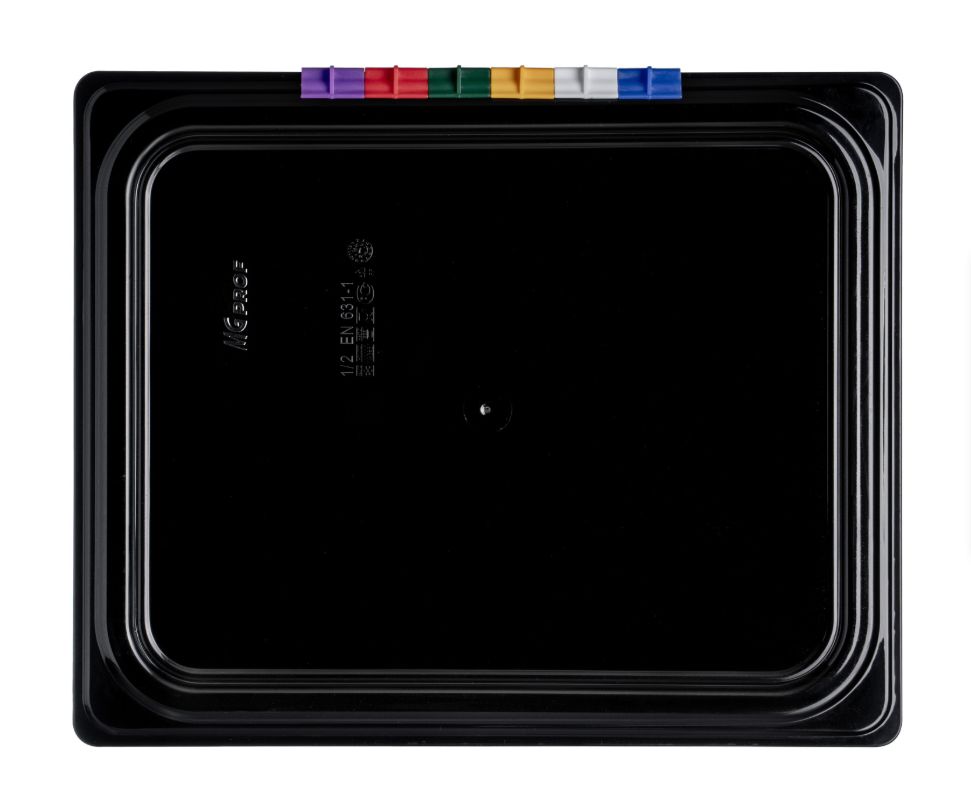 Крышка черная для гастроемкости 1/2 полипропилен MGprof Крышка черная для гастроемкости 1/2 полипропилен MGprof