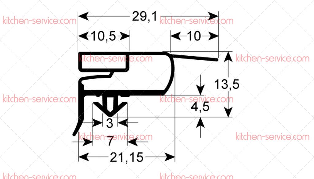 Уплотнитель изоляционный для EMMEPI (8C2123) Уплотнитель изоляционный для EMMEPI (8C2123)