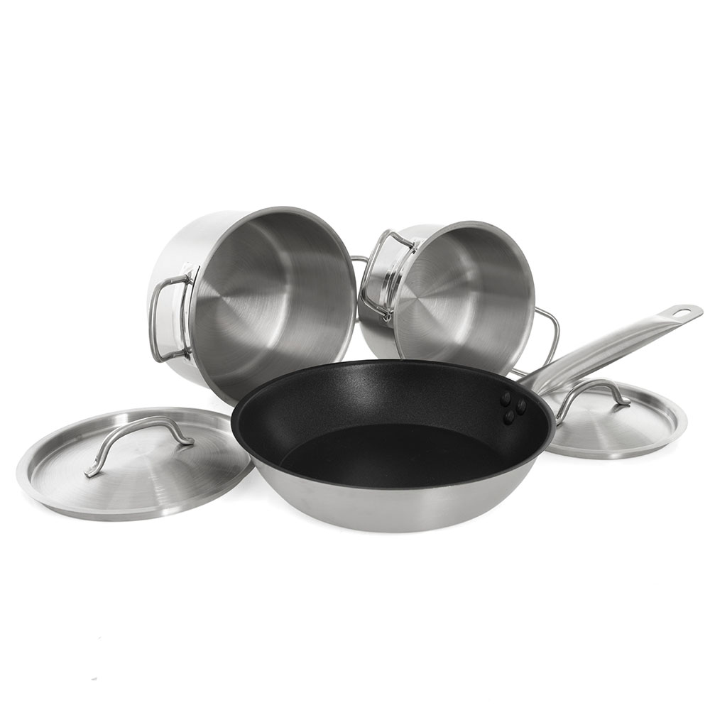 Кастрюли Мастер Шеф набор посуды 2,0+2,7+Сковорода 26 FOODATLAS Кастрюли Мастер Шеф набор посуды 2,0+2,7+Сковорода 26 FOODATLAS