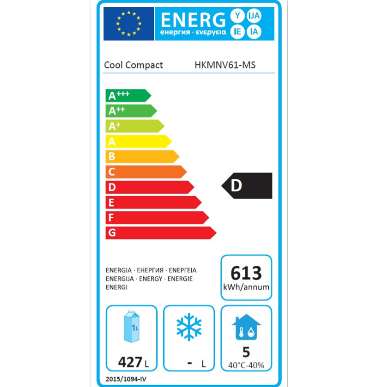 Шкаф среднетемпературный HKMNV61-MS COOL COMPACT Шкаф среднетемпературный HKMNV61-MS COOL COMPACT