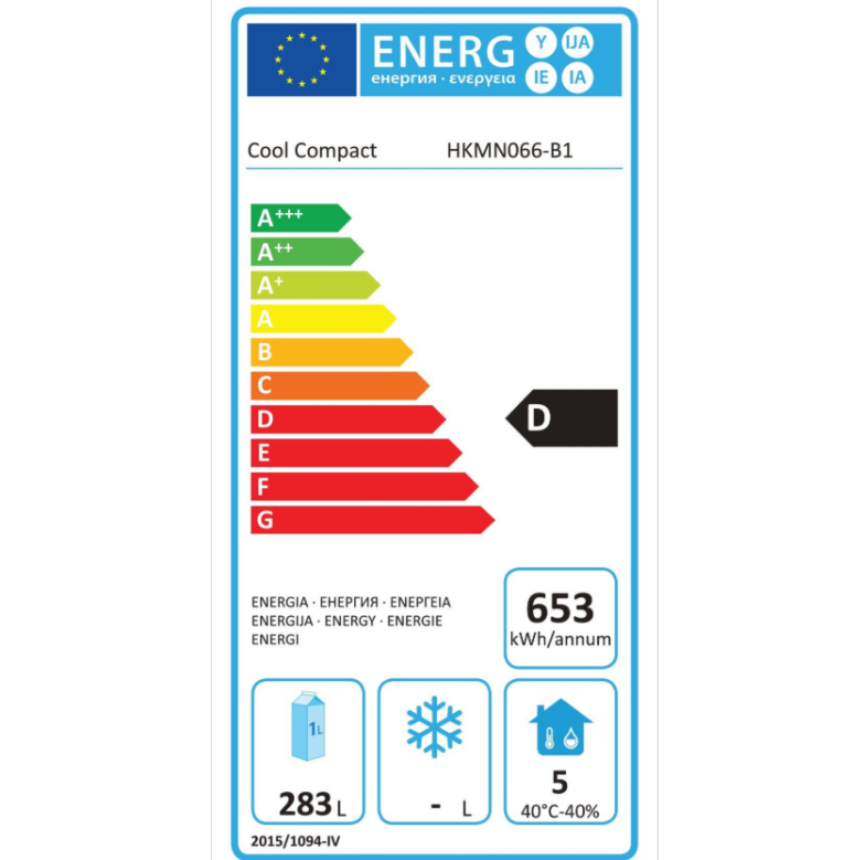 Шкаф среднетемпературный HKMN066-B1 COOL COMPACT Шкаф среднетемпературный HKMN066-B1 COOL COMPACT