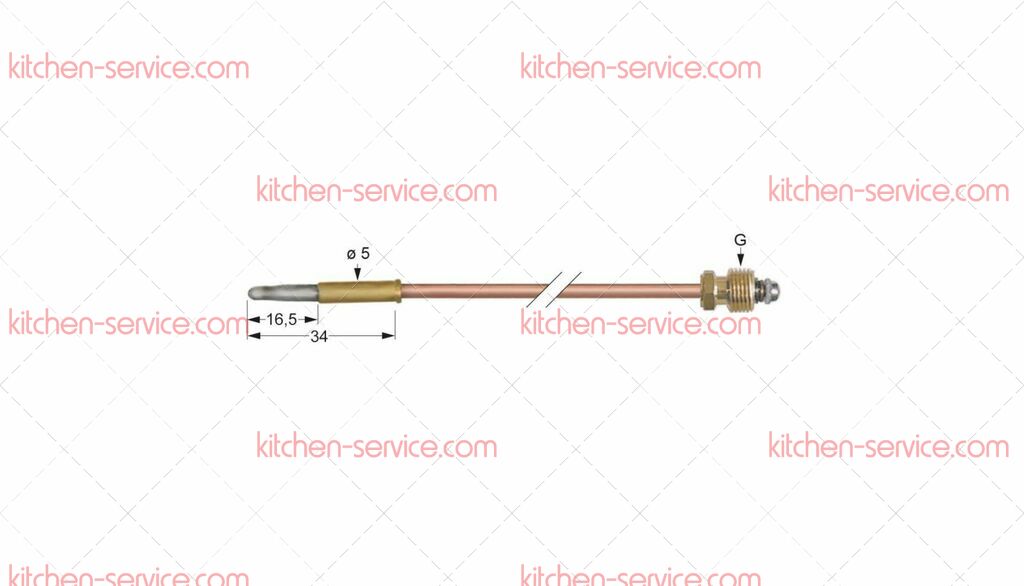 Термоэлемент для KUPPERSBUSCH (162163) Термоэлемент для KUPPERSBUSCH (162163)