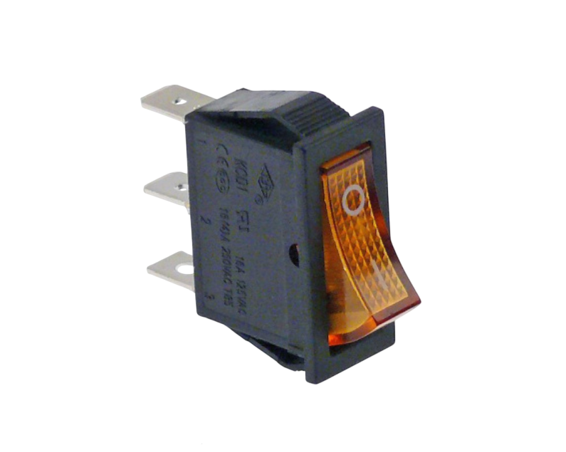 Выключатель однополюсный оранжевый (301011) Выключатель однополюсный оранжевый (301011)