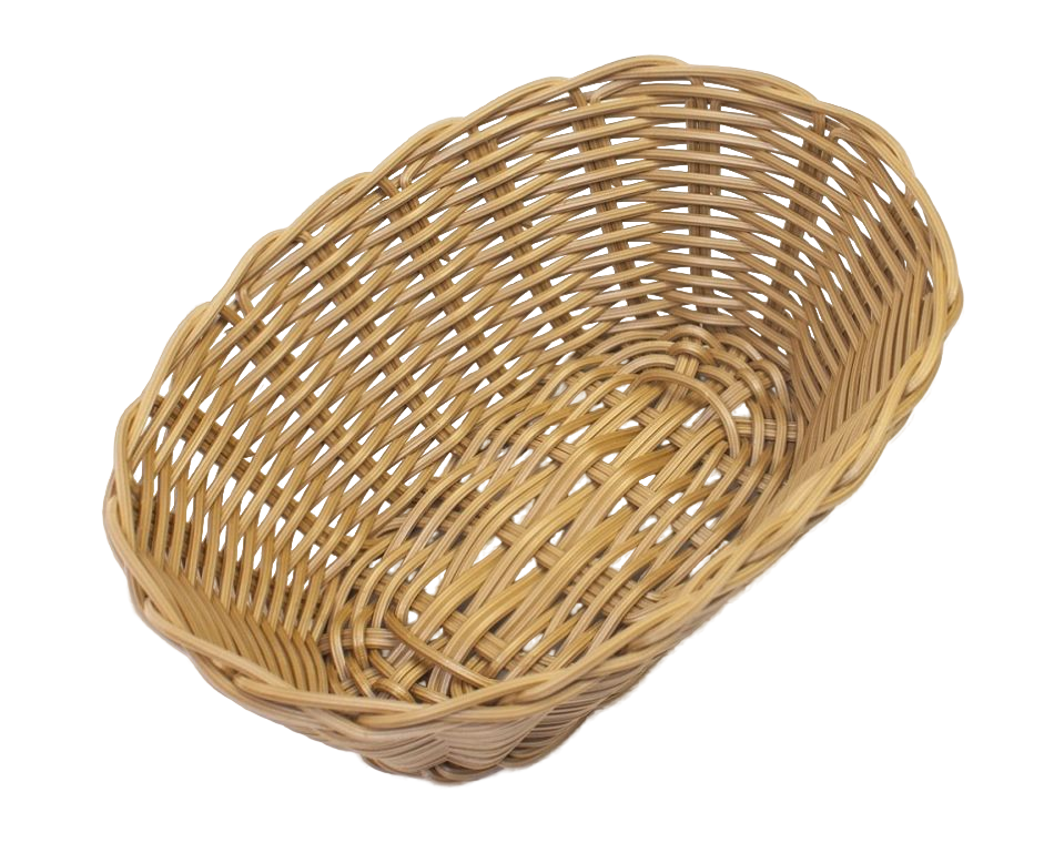 Корзина для хлеба овальная 18х12х6 см коричневая полиротанг MGprof Корзина для хлеба овальная 18х12х6 см коричневая полиротанг MGprof