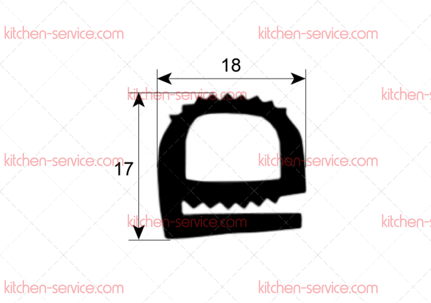 Уплотнитель для печи (3786312) Уплотнитель для печи (3786312)