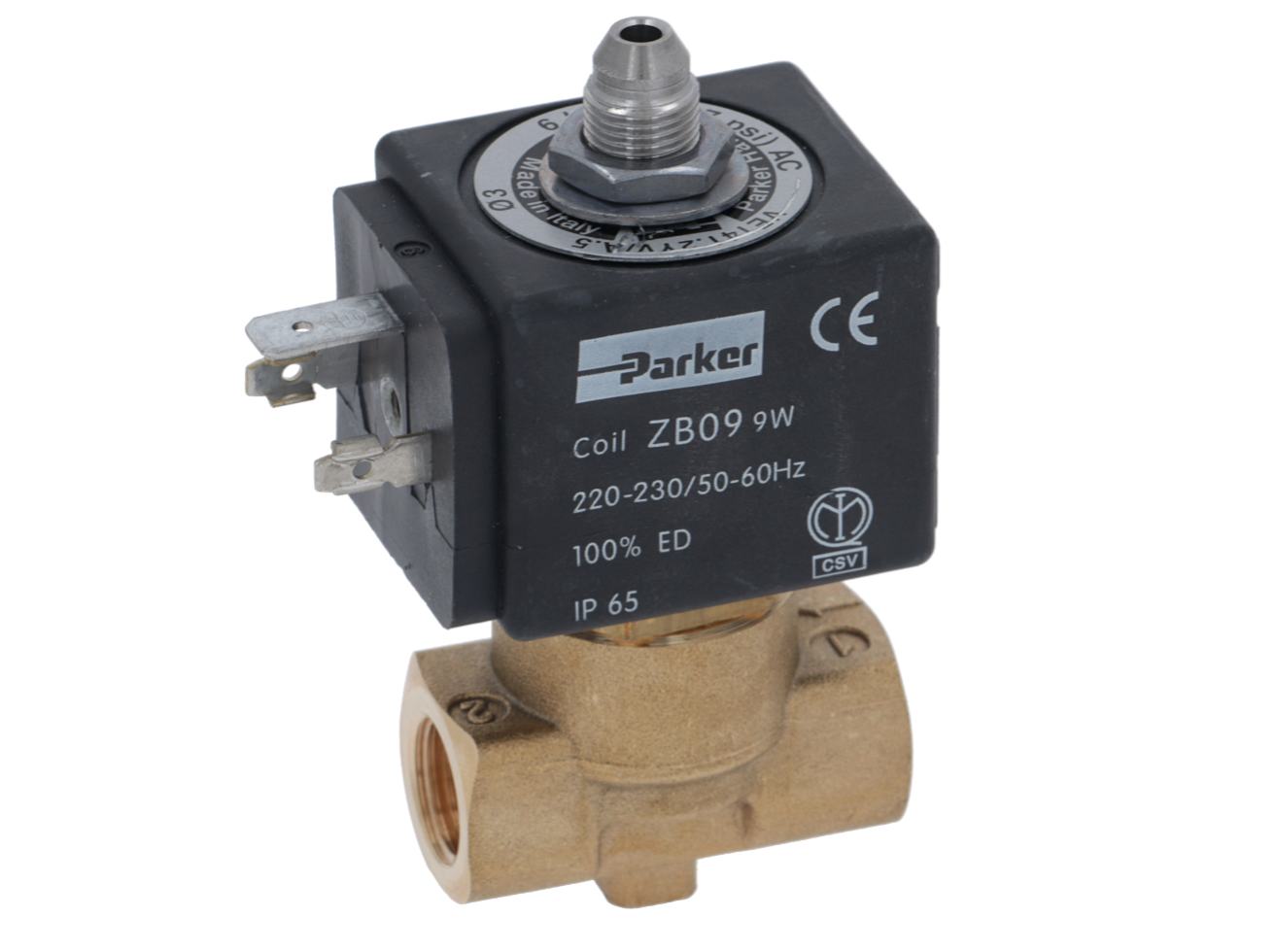 Клапан трехходовой 1/4 1/8 1/4 230В для CARIMALI (996.05510.00.23) Клапан трехходовой 1/4 1/8 1/4 230В для CARIMALI (996.05510.00.23)