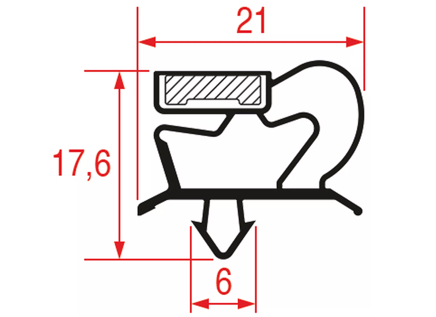 Уплотнение 1900х760 мм для ICEMATIC Уплотнение 1900х760 мм для ICEMATIC