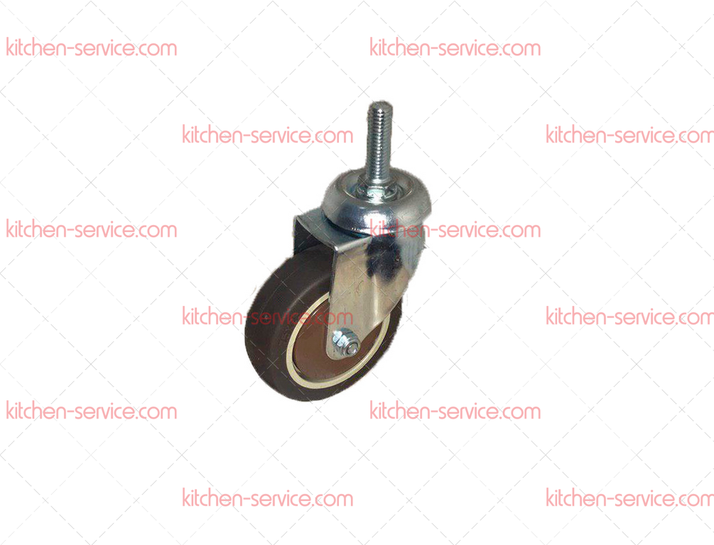 Колесо 75мм коричневая мягкая резина болт М10 (SCTG933) (7062075) Колесо 75мм коричневая мягкая резина болт М10 (SCTG933) (7062075)