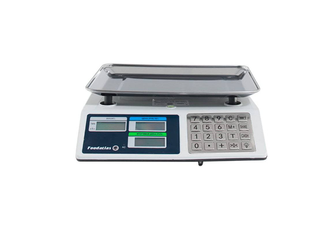 Весы торговые 40 кг-2 гр ВТ-982S FOODATLAS Весы торговые 40 кг-2 гр ВТ-982S FOODATLAS