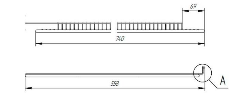 Полка-решетка усиленная для Капри 1,5М МХМ (Марихолодмаш) (6.540.313-01) Полка-решетка усиленная для Капри 1,5М МХМ (Марихолодмаш) (6.540.313-01)