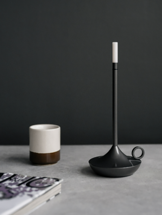 Лампа настольная беспроводная 25,5 см, 1 цвет, серая LED CANDLE MGline Лампа настольная беспроводная 25,5 см, 1 цвет, серая LED CANDLE MGline