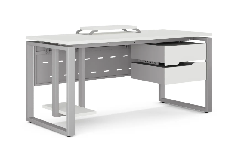 Стол офисный 01 КОБОР 80/60 aluminum/premium Стол офисный 01 КОБОР 80/60 aluminum/premium