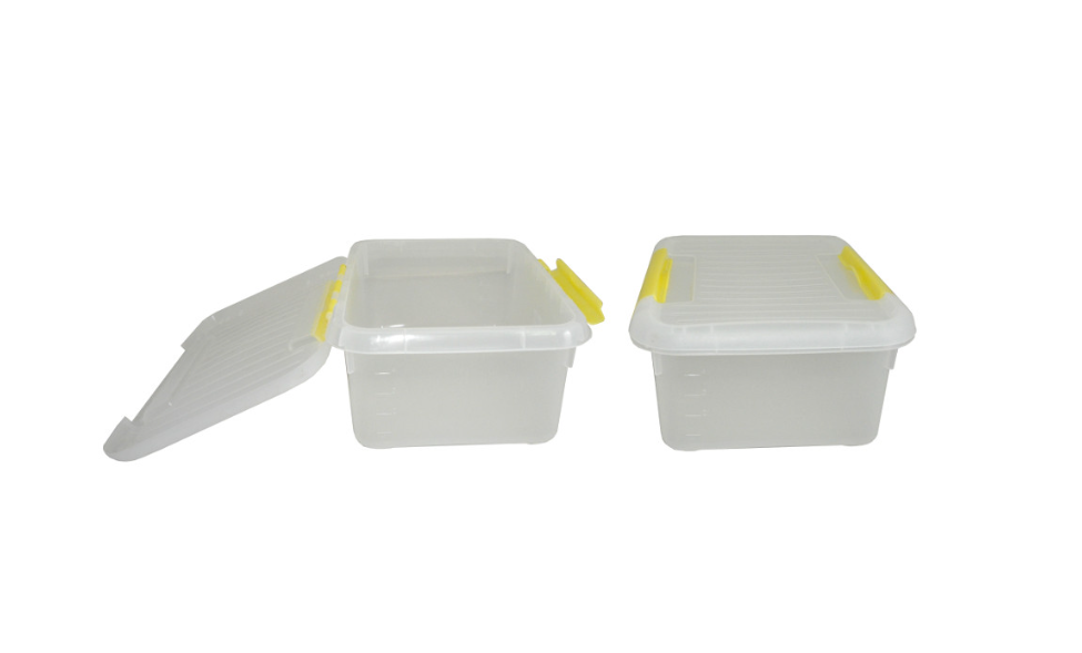 Контейнер для продуктов прямоугольный 6,0 л, 30х23х12 см, с желтым зажимом MGprof (1707) Контейнер для продуктов прямоугольный 6,0 л, 30х23х12 см, с желтым зажимом MGprof (1707)