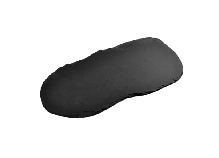 Блюдо для подачи 25х13 см, черное, сланец MGprof Блюдо для подачи 25х13 см, черное, сланец MGprof