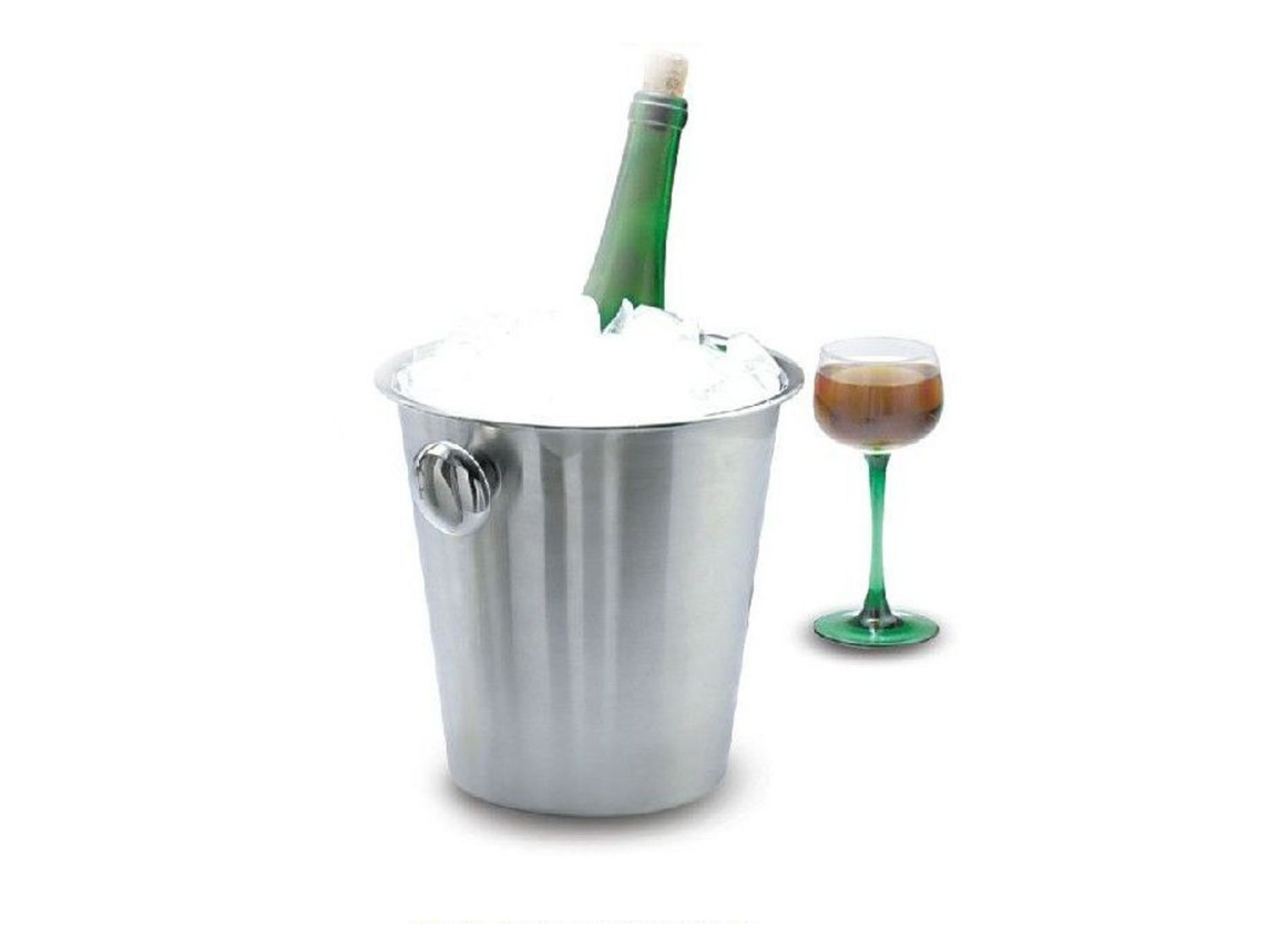 Ведро для шампанского 4 л 210/135 мм 200 мм (1 бутылка) нержавеющая сталь MGSTEEL Ведро для шампанского 4 л 210/135 мм 200 мм (1 бутылка) нержавеющая сталь MGSTEEL