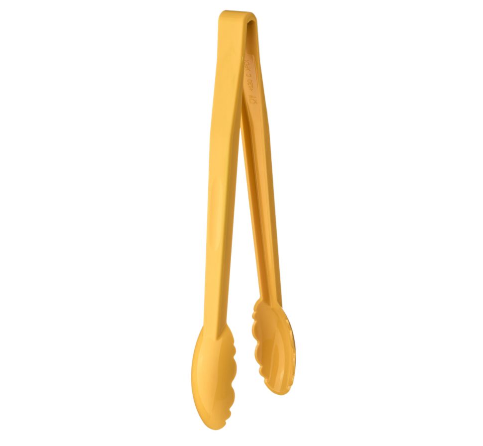 Щипцы универсальные 30 см желтые поликарбонат до 120 С MGprof (1725) Щипцы универсальные 30 см желтые поликарбонат до 120 С MGprof (1725)