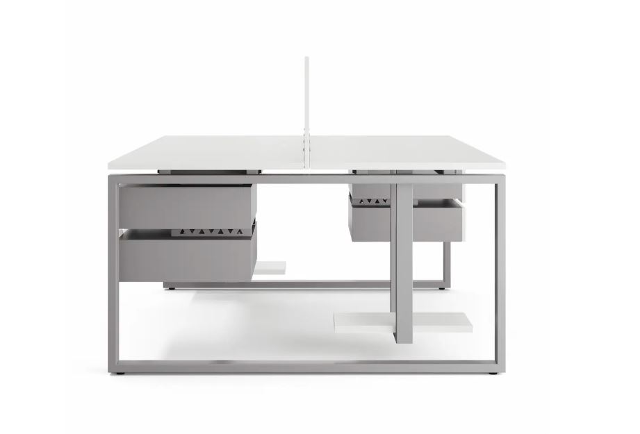 Стол офисный O1/2 80/120 aluminum/premium КОБОР Стол офисный O1/2 80/120 aluminum/premium КОБОР