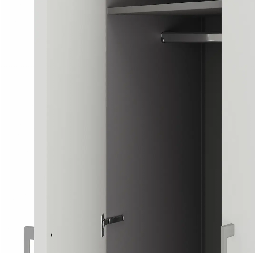 Гардероб распашной HRG КОБОР 90/40/M aluminum/premium Гардероб распашной HRG КОБОР 90/40/M aluminum/premium