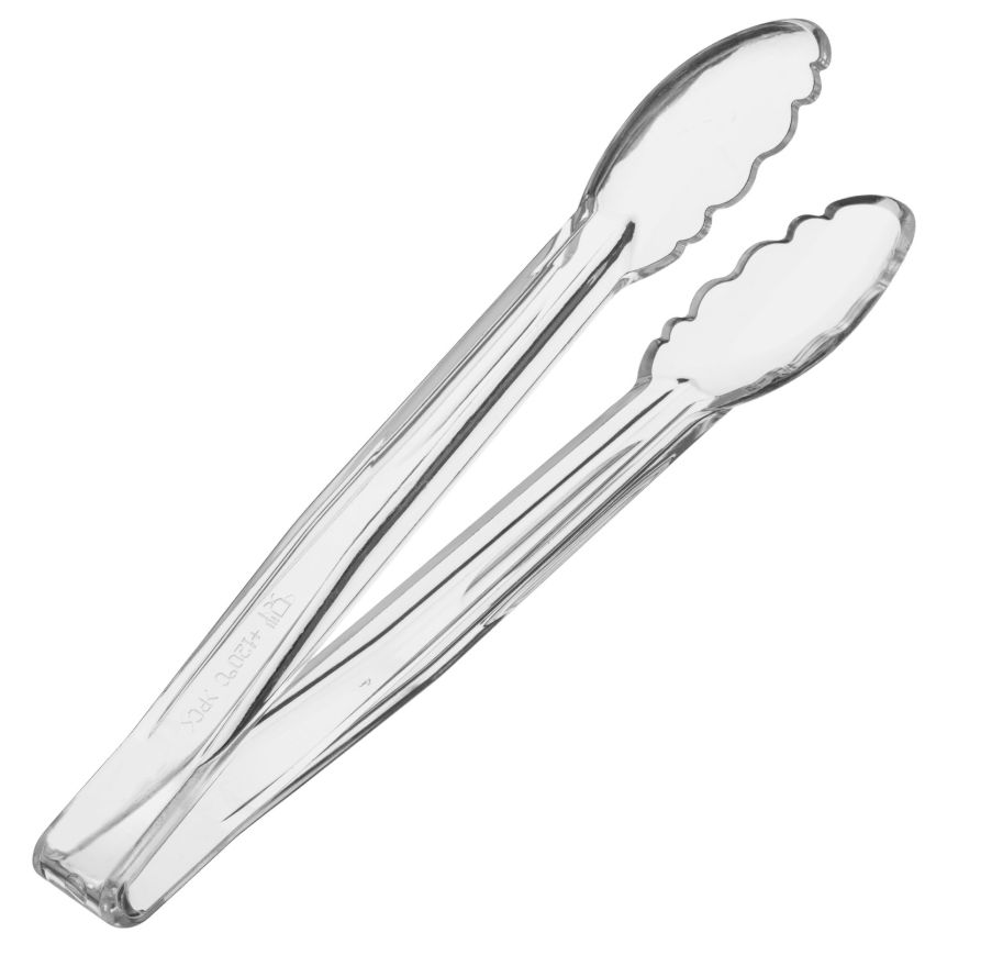 Щипцы универсальные 24 см прозрачные, поликарбонат, до 120 C MGprof (1724) Щипцы универсальные 24 см прозрачные, поликарбонат, до 120 C MGprof (1724)