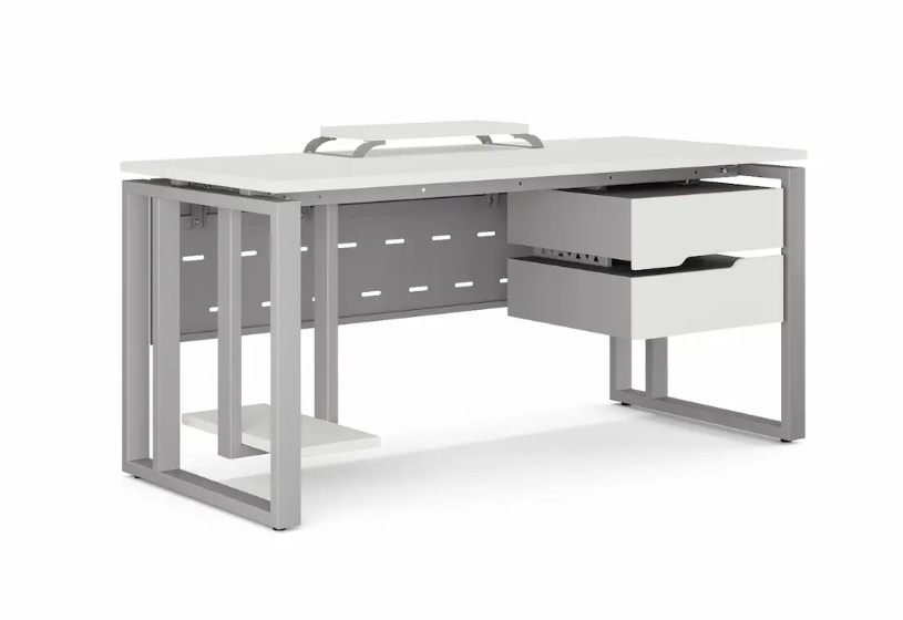 Стол офисный O2 КОБОР 80/60 aluminum/premium Стол офисный O2 КОБОР 80/60 aluminum/premium
