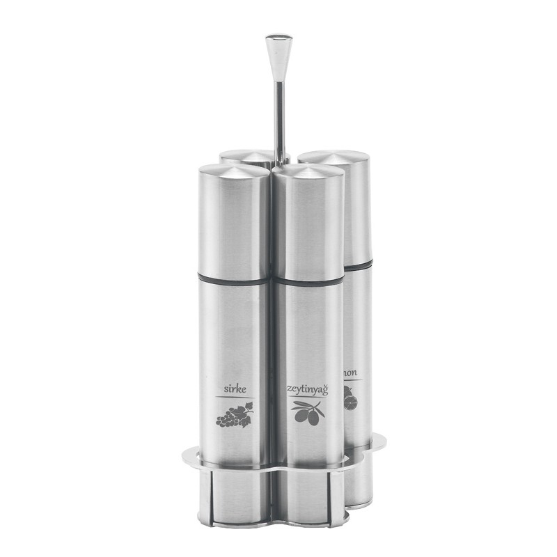 Набор для масла (4 предмета) 120 мл на подставке NARIN Набор для масла (4 предмета) 120 мл на подставке NARIN