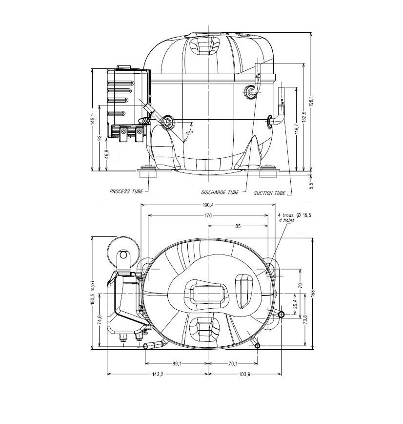 Компрессор AE 4430 Z-FZ1A_DCAE132.2000/2001 для TECUMSEH (1277/1007/1008/1129) Компрессор AE 4430 Z-FZ1A_DCAE132.2000/2001 для TECUMSEH (1277/1007/1008/1129)