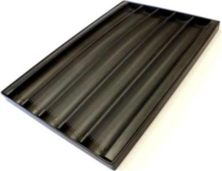 Противень багетный алюминиевый TG 435 для печи UNOX FOODATLAS (УТ000009590) Противень багетный алюминиевый TG 435 для печи UNOX FOODATLAS (УТ000009590)