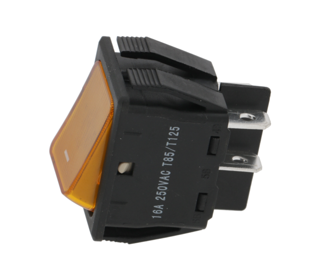 Выключатель двухполюсный кнопочный оранжевый 250 В CARIMALI (95.01193) Выключатель двухполюсный кнопочный оранжевый 250 В CARIMALI (95.01193)