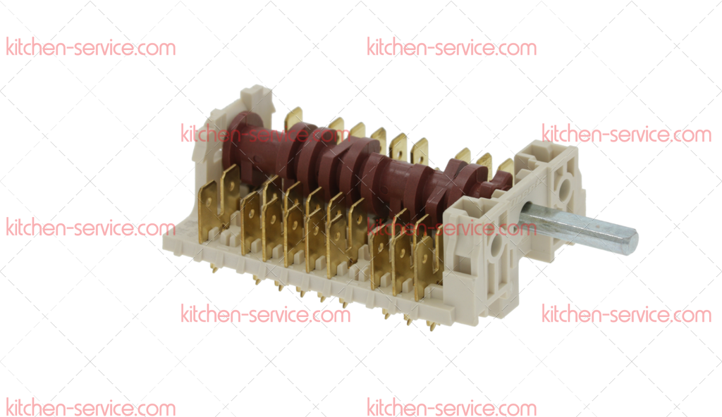 Переключатель селекторный 0-6 позиционный для печи (40E3697) Переключатель селекторный 0-6 позиционный для печи (40E3697)