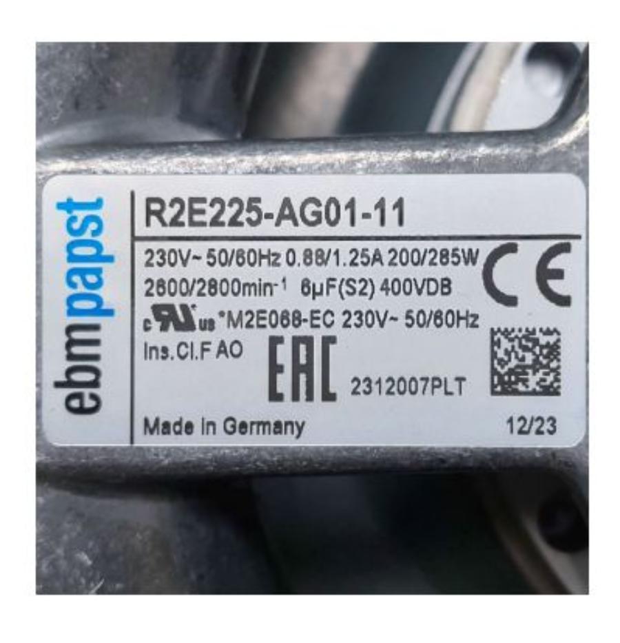 Вентилятор охлаждения для MORELLO FORNI (MF.03.020) Вентилятор охлаждения для MORELLO FORNI (MF.03.020)