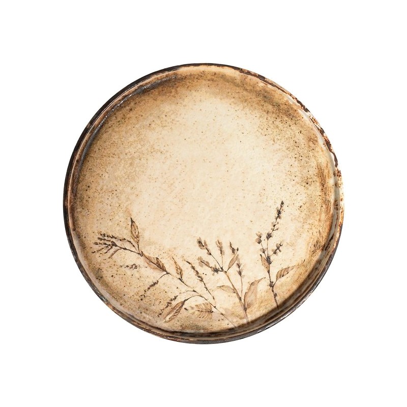 Тарелка с бортом 25,5см Fall Beige ID Fine Тарелка с бортом 25,5см Fall Beige ID Fine