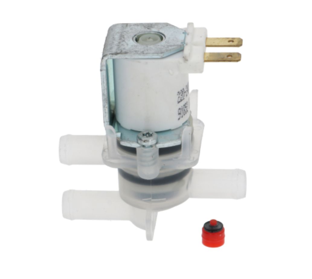 Клапан электромагнитный двойной, прямой, пластмасса, вход 11 мм для AMIKA (999288) Клапан электромагнитный двойной, прямой, пластмасса, вход 11 мм для AMIKA (999288)