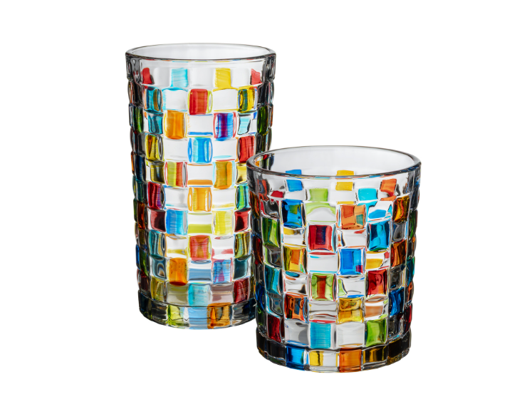 Стакан Олд Фэшн 260 мл 89 мм цветной Мозаик MGline (77050) Стакан Олд Фэшн 260 мл 89 мм цветной Мозаик MGline (77050)