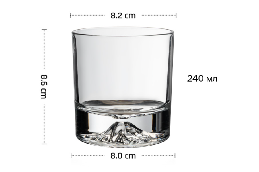 Стакан Олд Фэшн 240 мл 86 мм Этна MGline (77047) Стакан Олд Фэшн 240 мл 86 мм Этна MGline (77047)