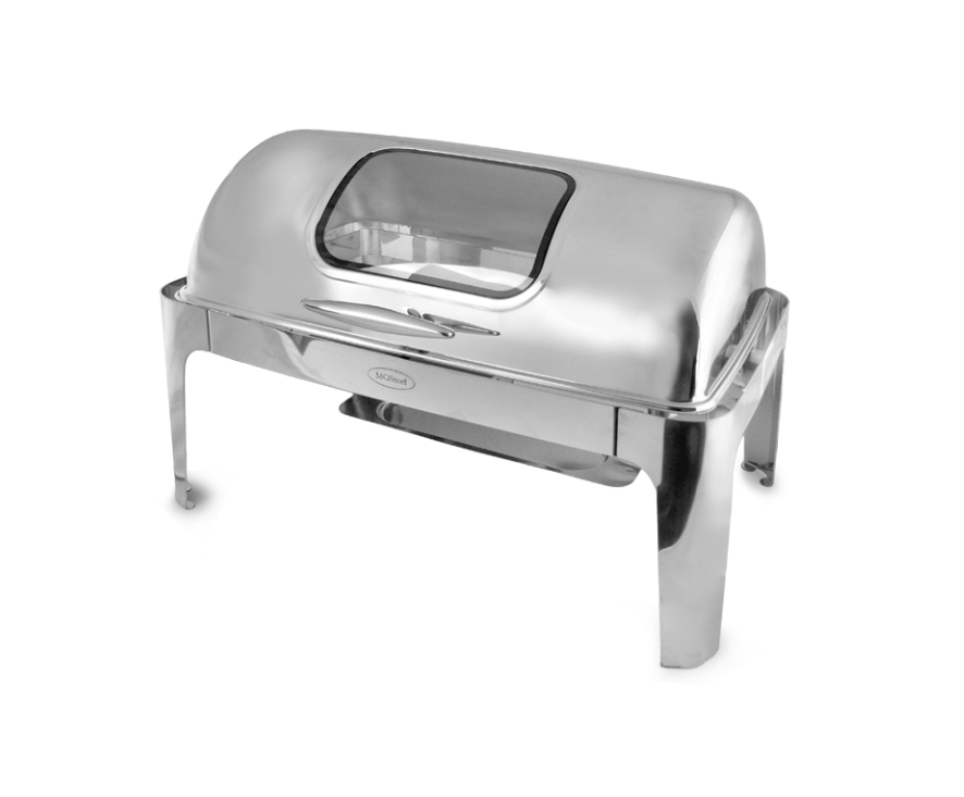 Чафиндиш (мармит) 9 л со стеклянной крышкой MGSTEEL Чафиндиш (мармит) 9 л со стеклянной крышкой MGSTEEL