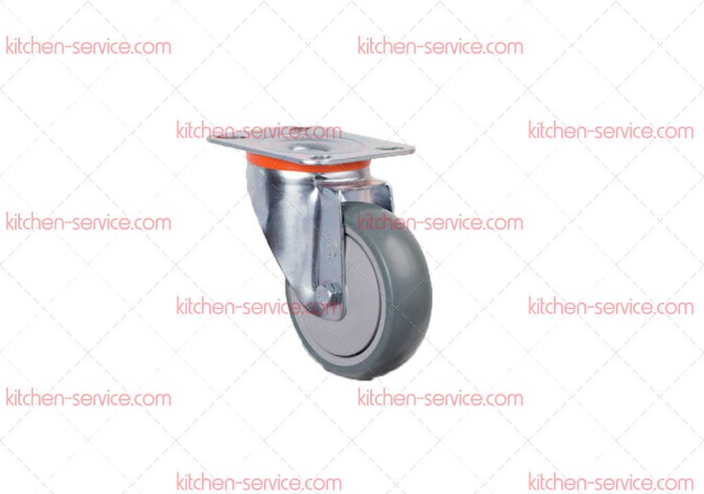 Колесо 80 мм аппаратное с подшипником поворотное (EM01 MBT 80) Колесо 80 мм аппаратное с подшипником поворотное (EM01 MBT 80)