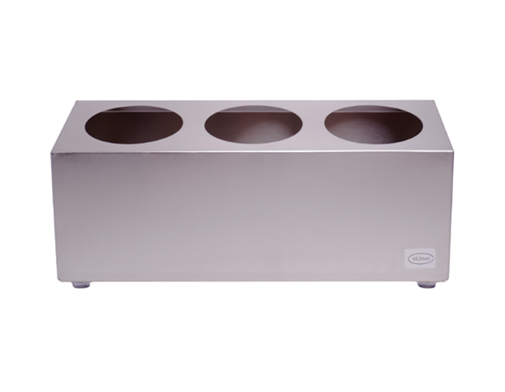 Органайзер для столовых приборов 3 стакана 38,5х15,8х17,3 см, нержавеющая сталь MGSTEEL Органайзер для столовых приборов 3 стакана 38,5х15,8х17,3 см, нержавеющая сталь MGSTEEL