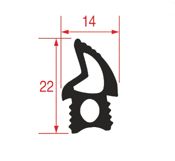 Уплотнитель двери для TECNOEKA (01001060) Уплотнитель двери для TECNOEKA (01001060)
