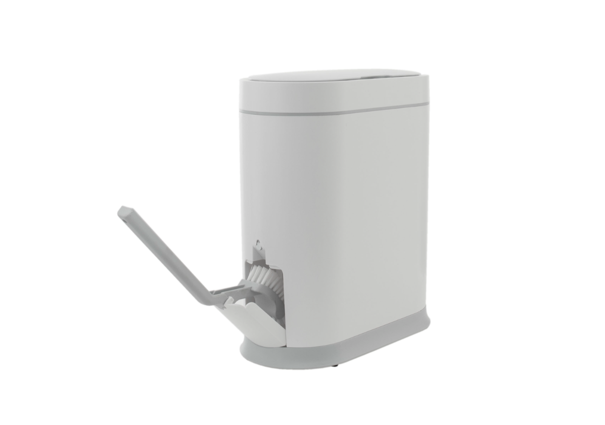 Ведро мусорное с ёршиком JAH-6712 8 л (белое) FOODATLAS Ведро мусорное с ёршиком JAH-6712 8 л (белое) FOODATLAS