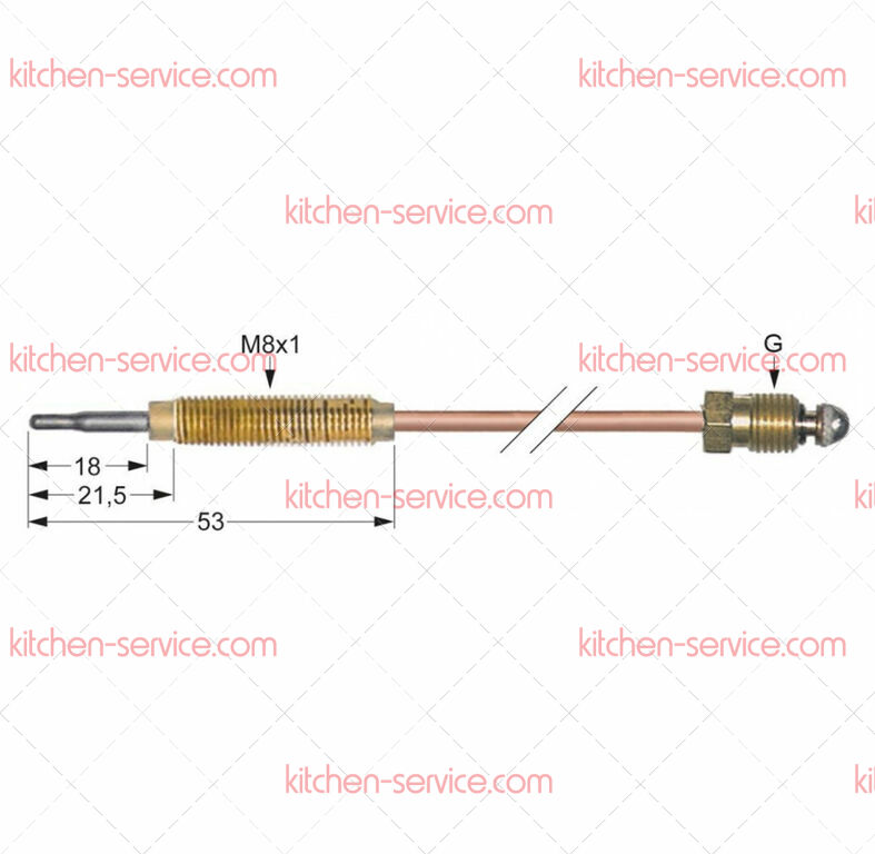 Термоэлемент для KUPPERSBUSCH (151900) Термоэлемент для KUPPERSBUSCH (151900)