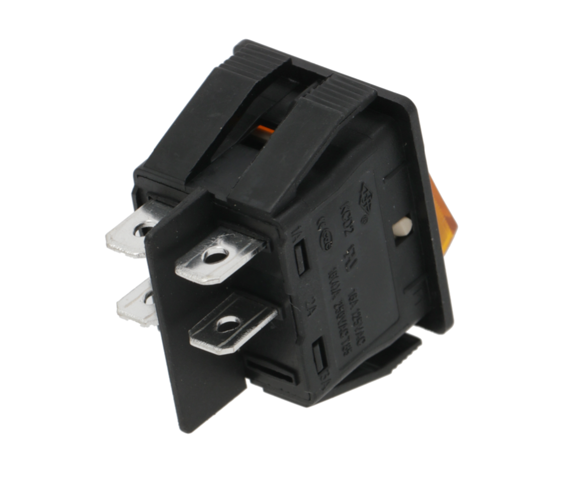 Выключатель двухполюсный кнопочный оранжевый 250 В CARIMALI (95.01193) Выключатель двухполюсный кнопочный оранжевый 250 В CARIMALI (95.01193)