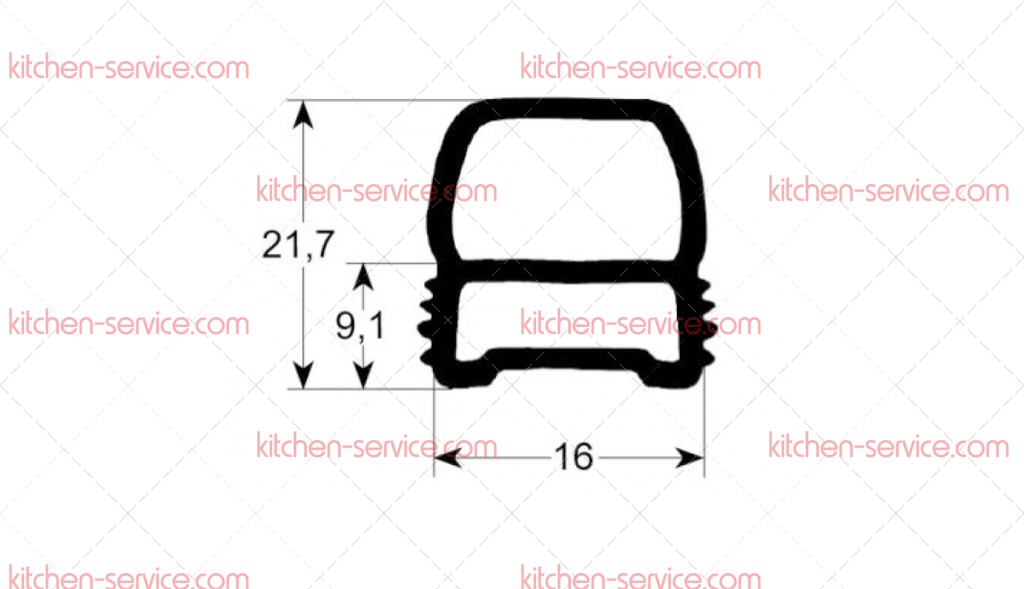 Уплотнитель дверной 880x800 мм для JUNO (0H6658) Уплотнитель дверной 880x800 мм для JUNO (0H6658)