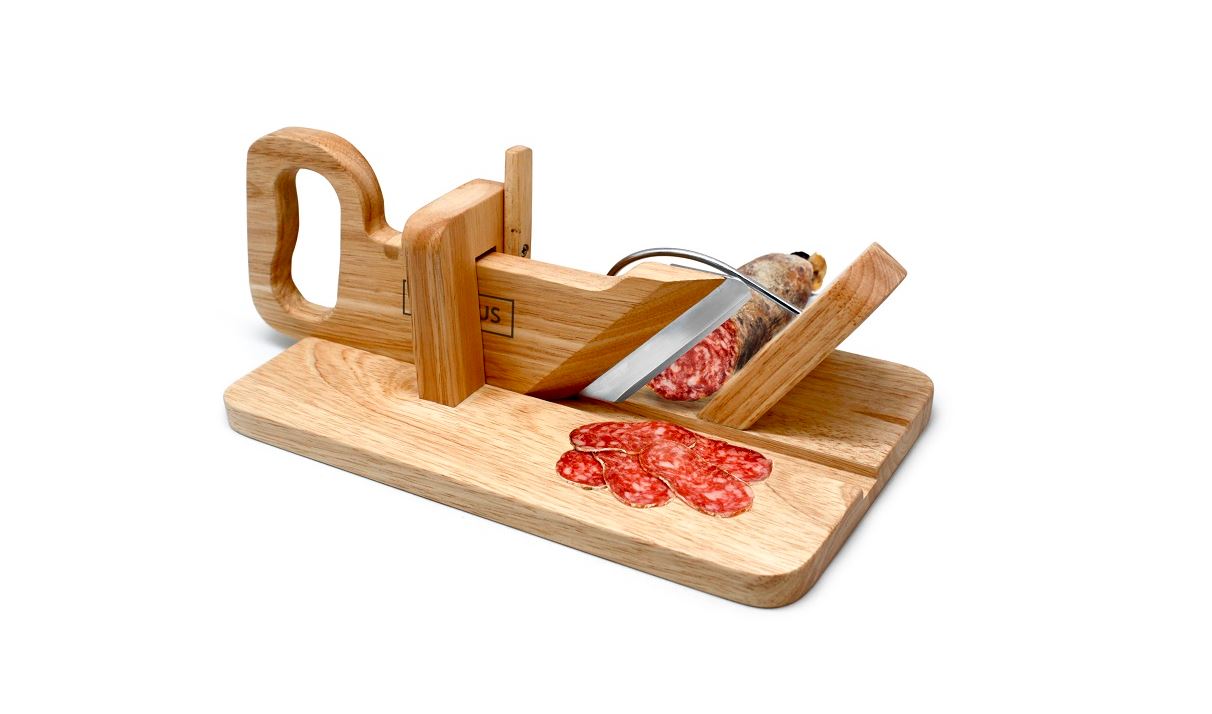 Нож для салями на деревянной подставке VIN BOUQUET Нож для салями на деревянной подставке VIN BOUQUET