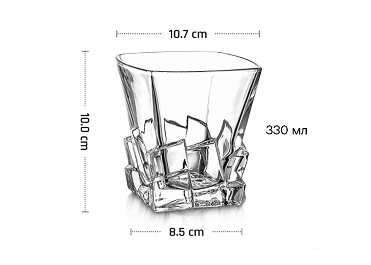 Стакан Олд Фэшн 330 мл 100 мм Призма MGline (77040) Стакан Олд Фэшн 330 мл 100 мм Призма MGline (77040)