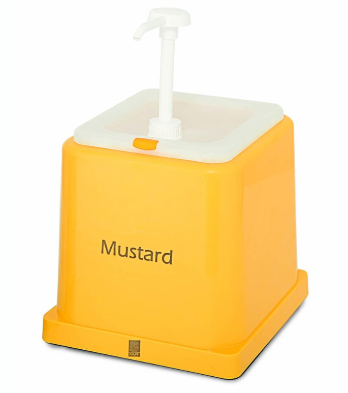 Ёмкость для соуса Горчица диспенсер 2 л желтая KAPP Ёмкость для соуса Горчица диспенсер 2 л желтая KAPP