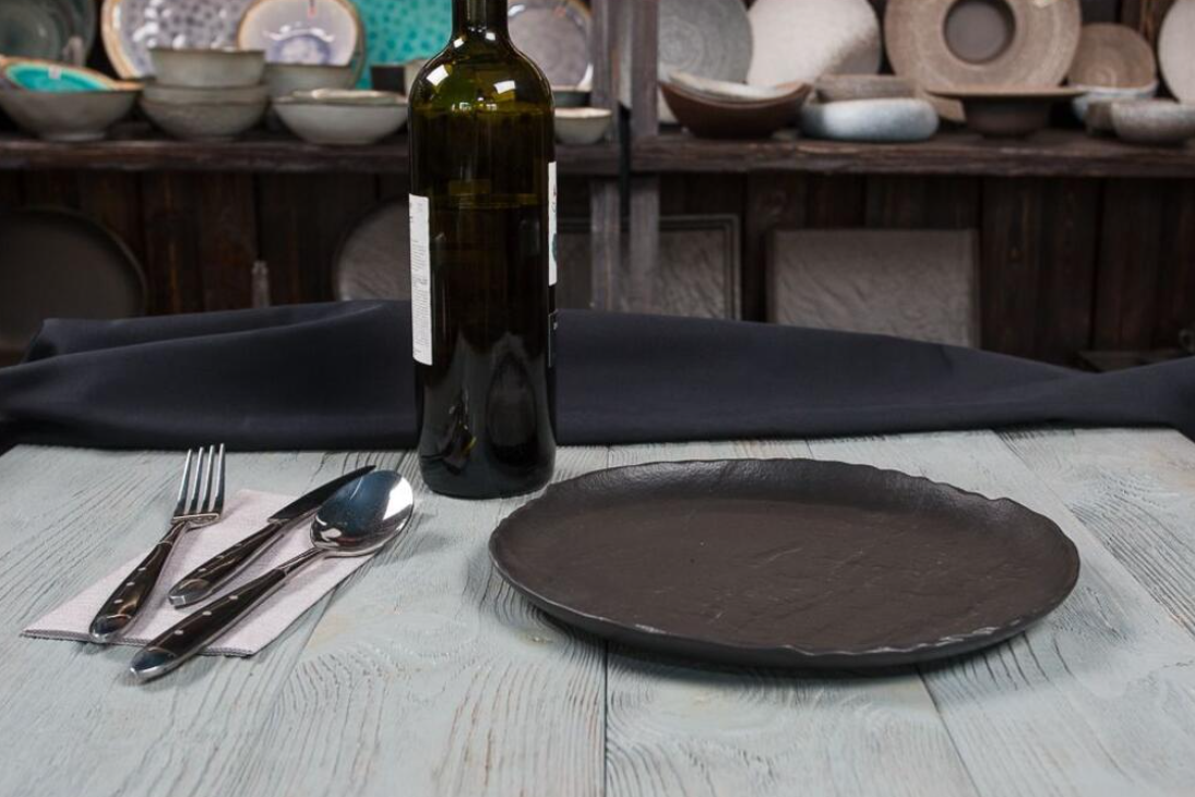 Тарелка 26 см Black Raw Stellar P.L. PROFF CUISINE (51552) Тарелка 26 см Black Raw Stellar P.L. PROFF CUISINE (51552)