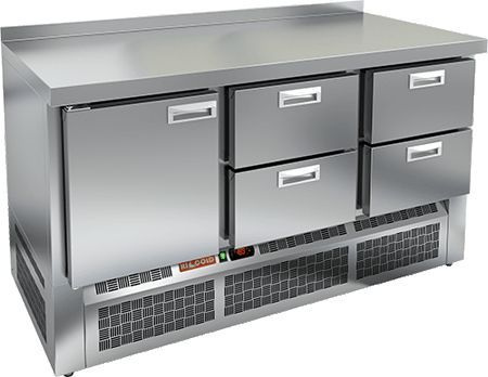 Стол холодильный GNE 122/TN с бортом HICOLD Стол холодильный GNE 122/TN с бортом HICOLD