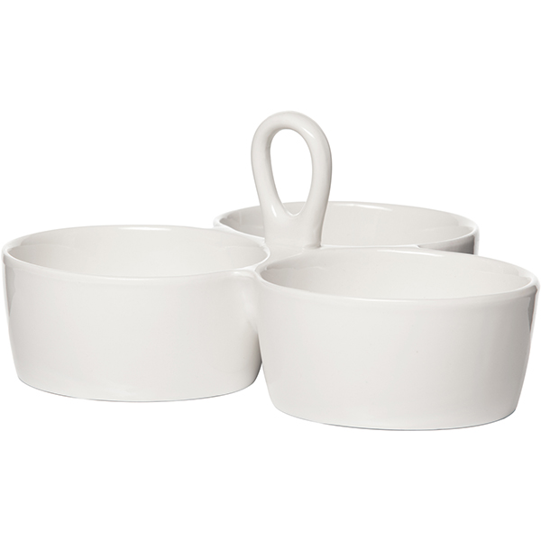 Менажница 3 секции 10см фарфор «Кунстверк» KUNSTWERK Менажница 3 секции 10см фарфор «Кунстверк» KUNSTWERK