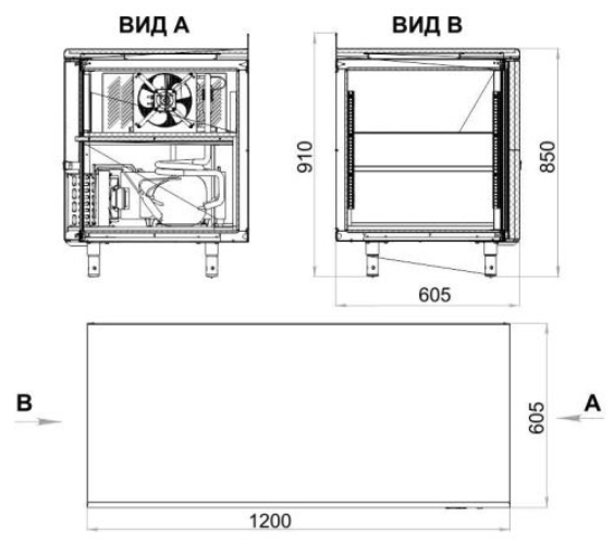 Стол холодильный TM2-21-G (без борта) POLAIR Стол холодильный TM2-21-G (без борта) POLAIR
